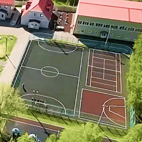 Покрытие спортивной и детской площадки